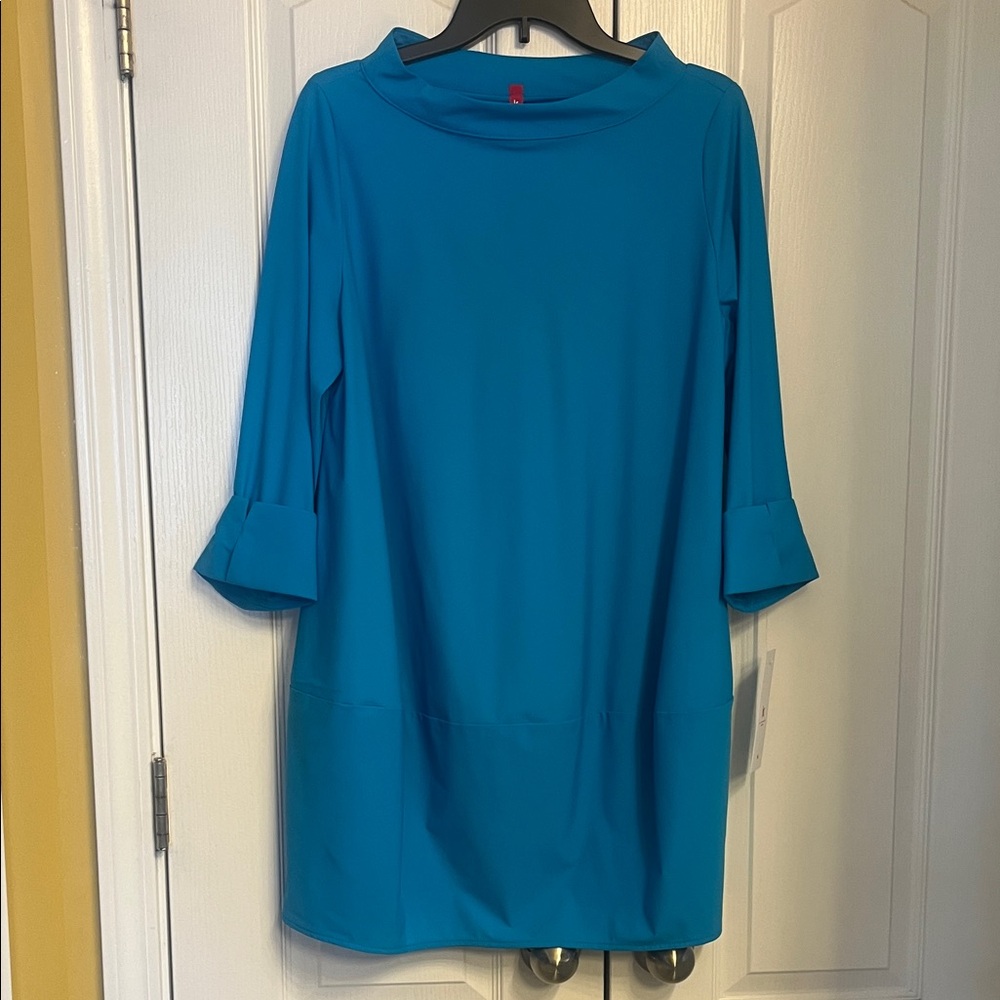 IC COLLECTION Blue Tunic Top